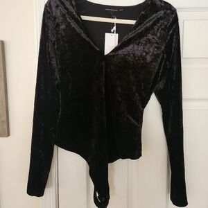 Good American velvet bodysuit